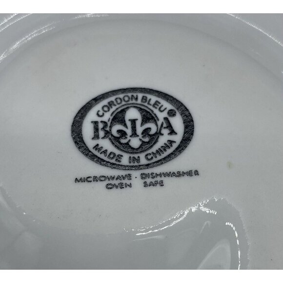 BIA Cordon Bleu White Swirl Pattern Olive Dish Plate 6.5" - Picture 3 of 5
